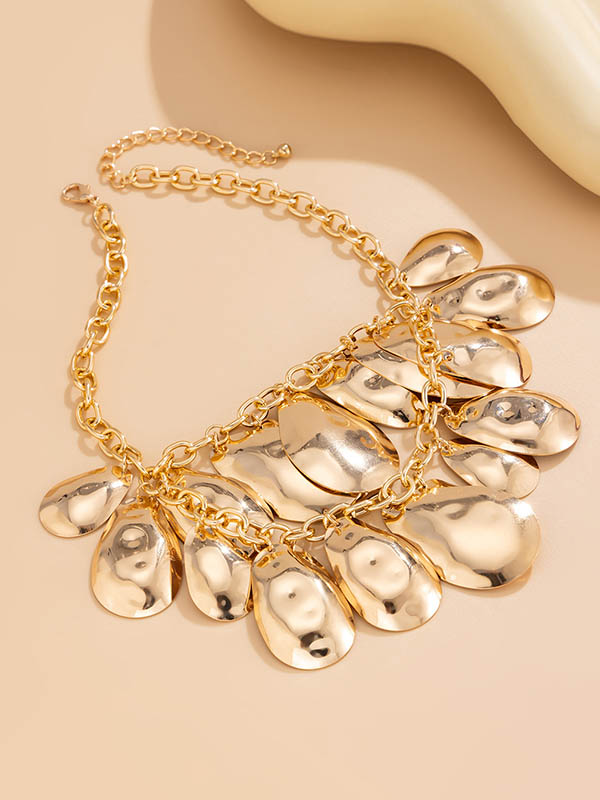 Chains Solid Color Necklaces Accessories