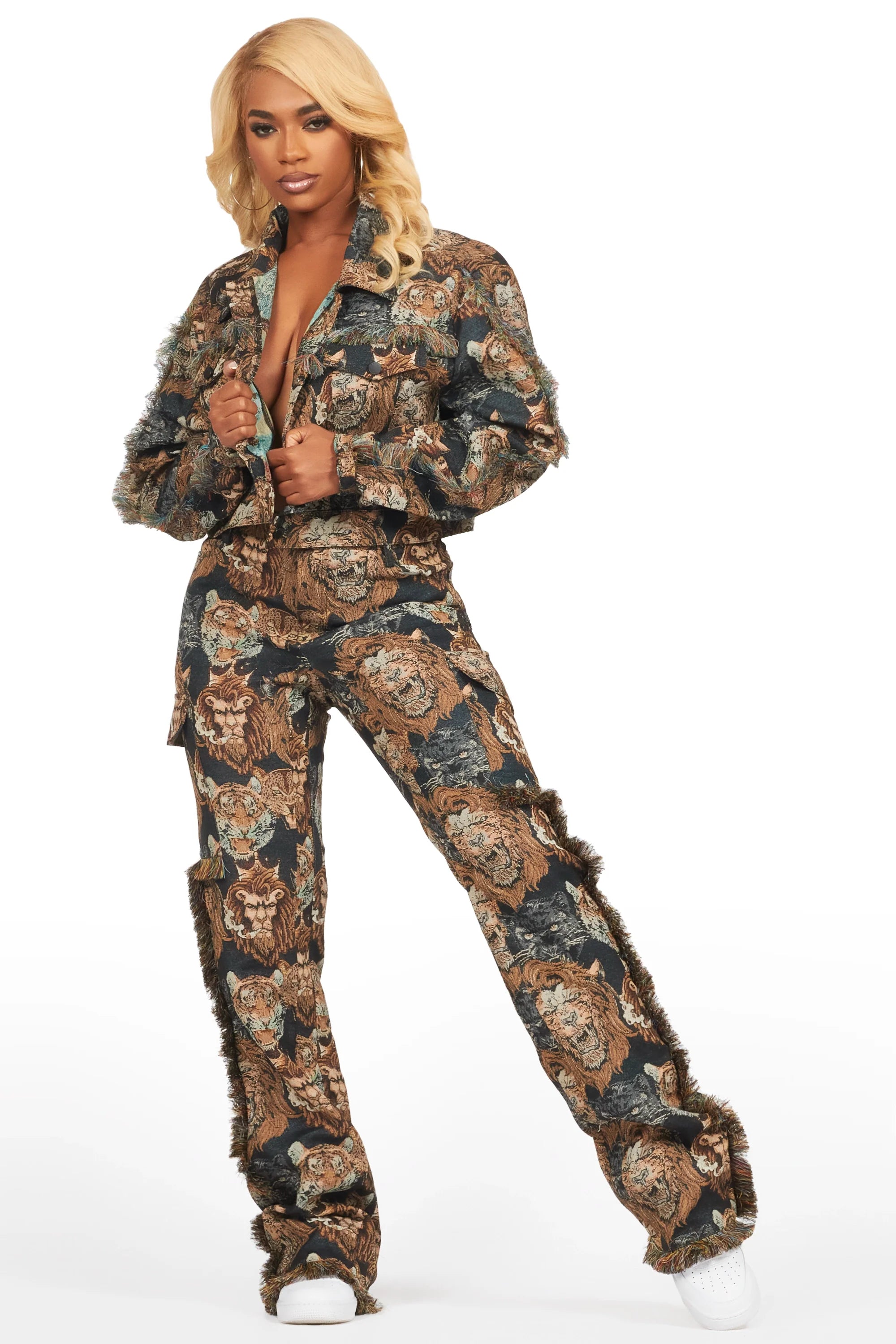 Ilishia Black Tapestry Jacket