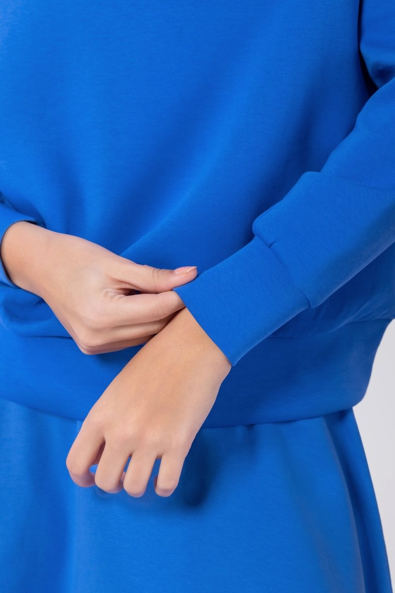 Mina Half Zip Top (Marina Blue)