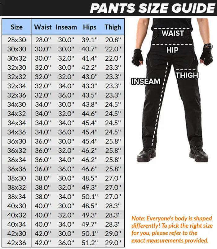✨Sale Ends Today 50% OFF-Winter Tactical Waterproof Ripstop Work Pants-Unisex Stretch Fit