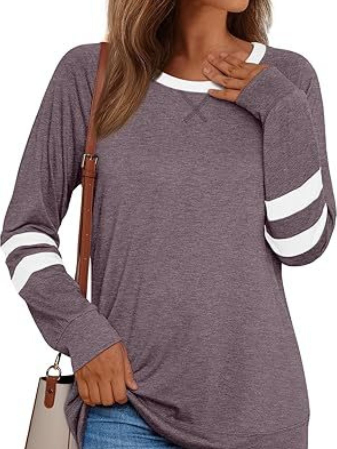 Casual Striped Round Neck T-Shirt