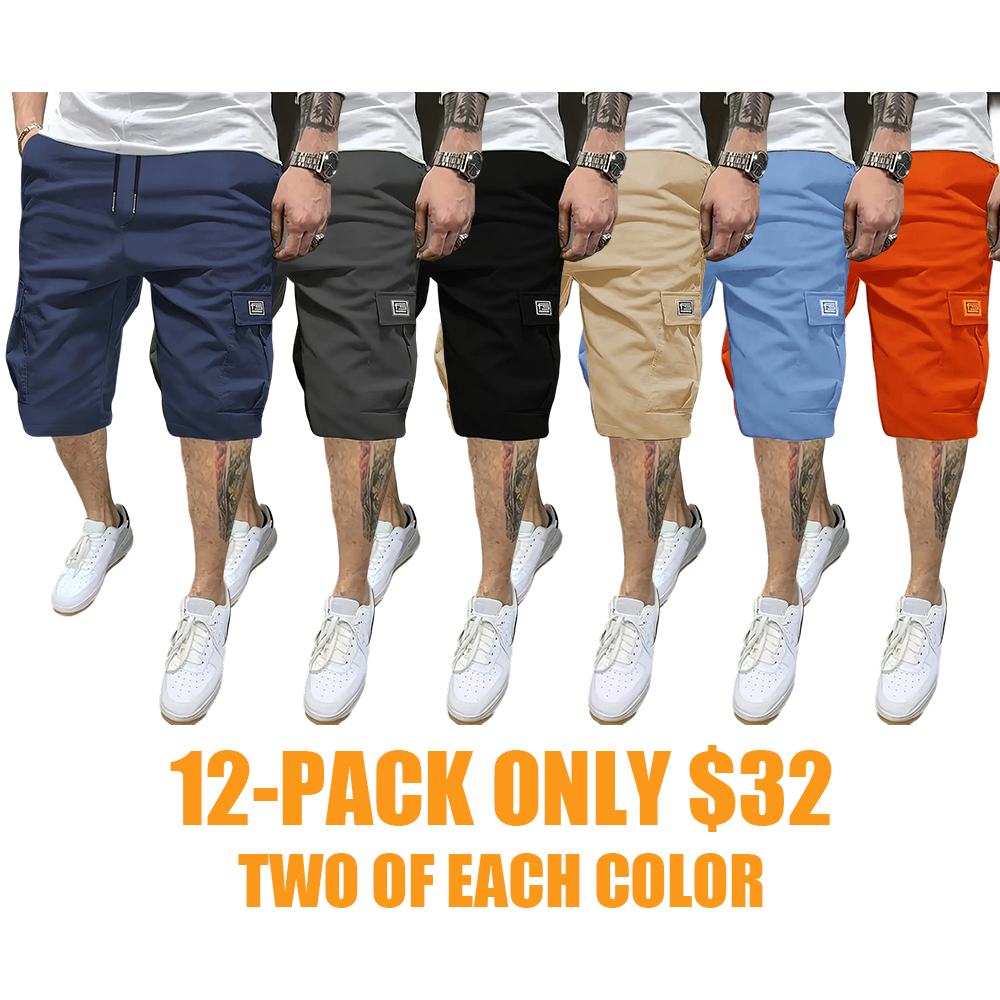 Men's Shorts Slanted Pockets Versatile Casual Wear
