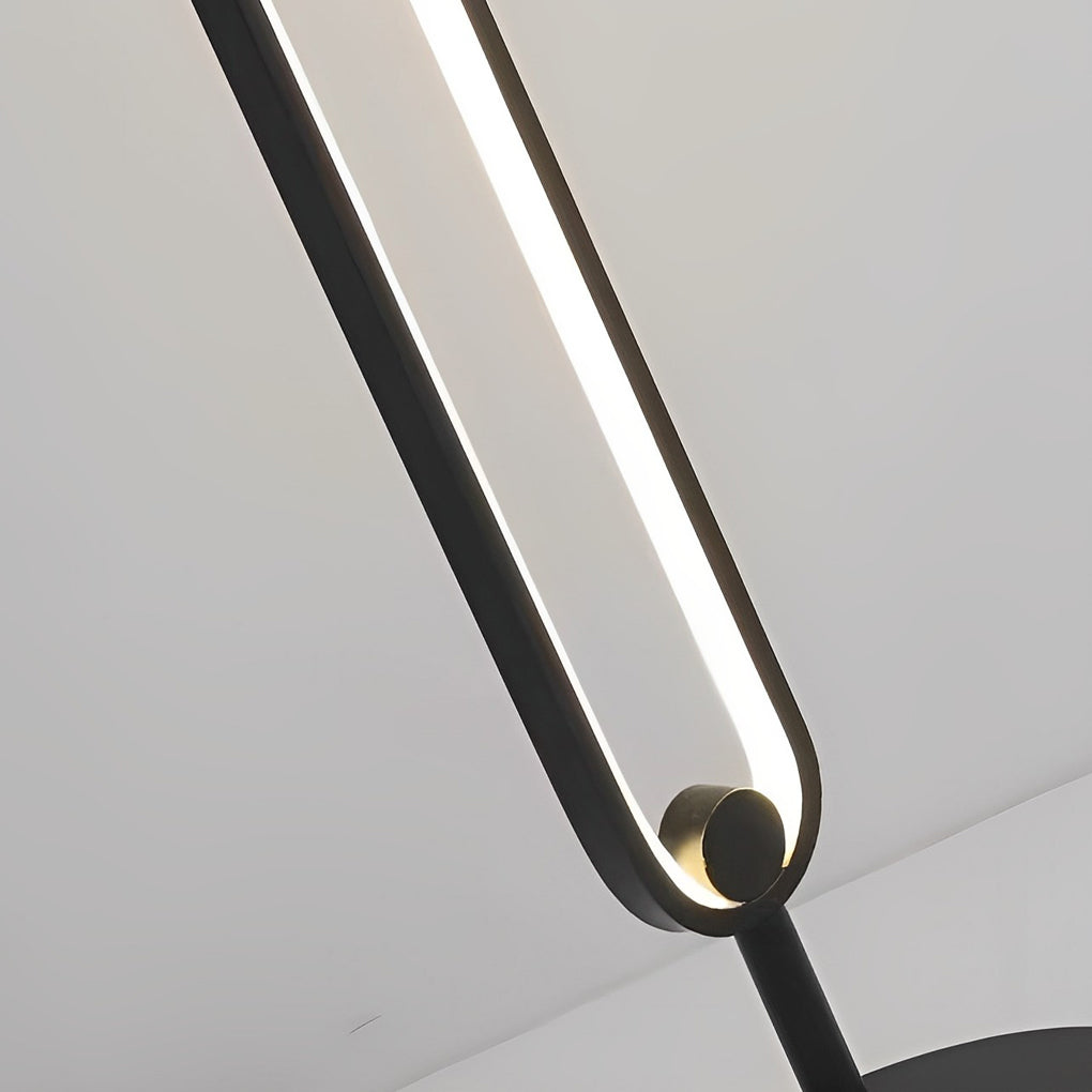 Minimalist Round Rectangular LED Nordic Floor Lamp Standing Light