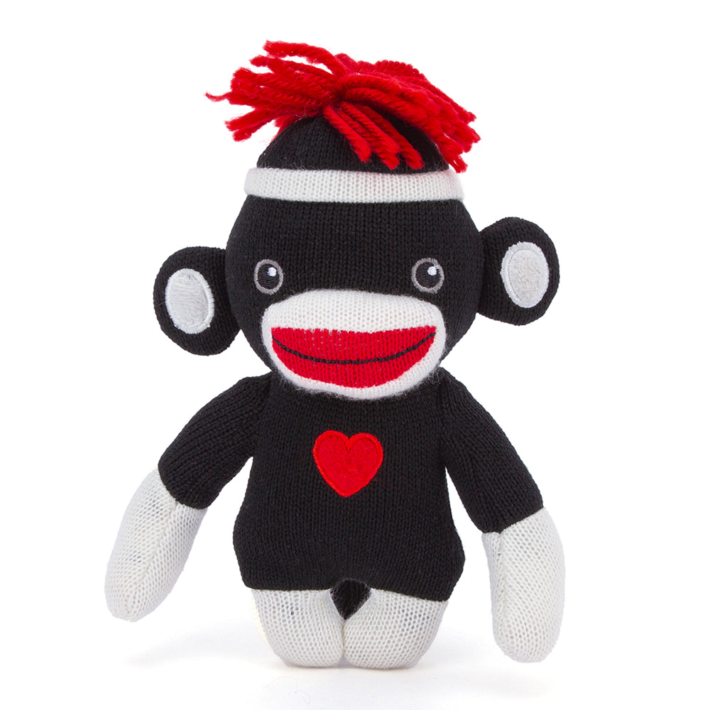Love Sock Monkey 6'' Black