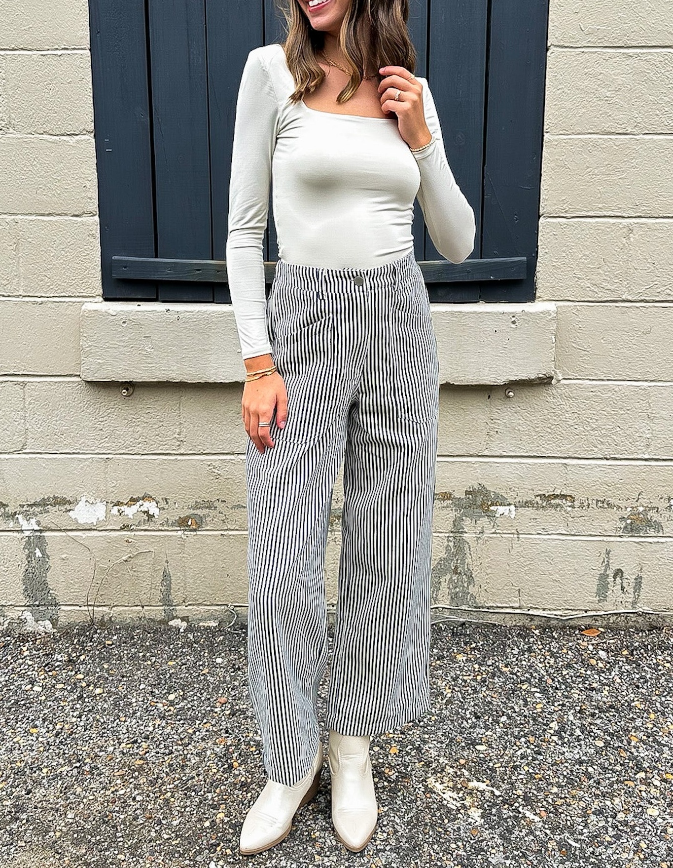 Line Theory Pinstripe Pants