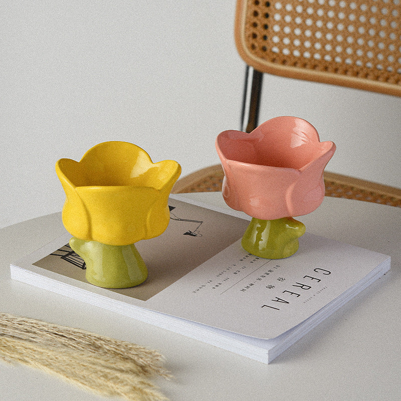 Flower Shaped Cup in Bright Spring Colors