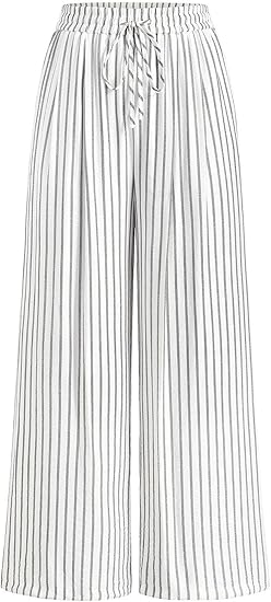 Women’s Striped Palazzo Trousers