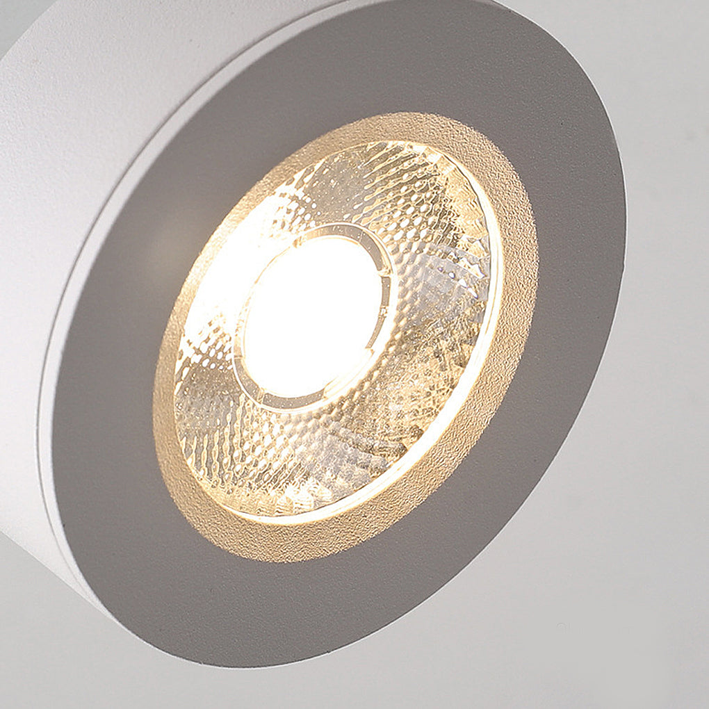 Round Foldable Adjustable LED Nordic Spotlight Flush Mount Ceiling Light