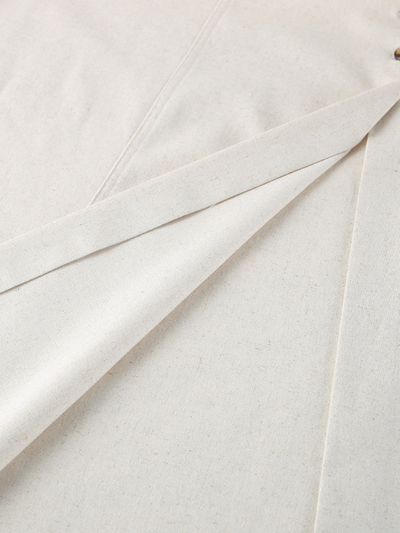 Contrast Trim Button Front Tube Maxi Dress