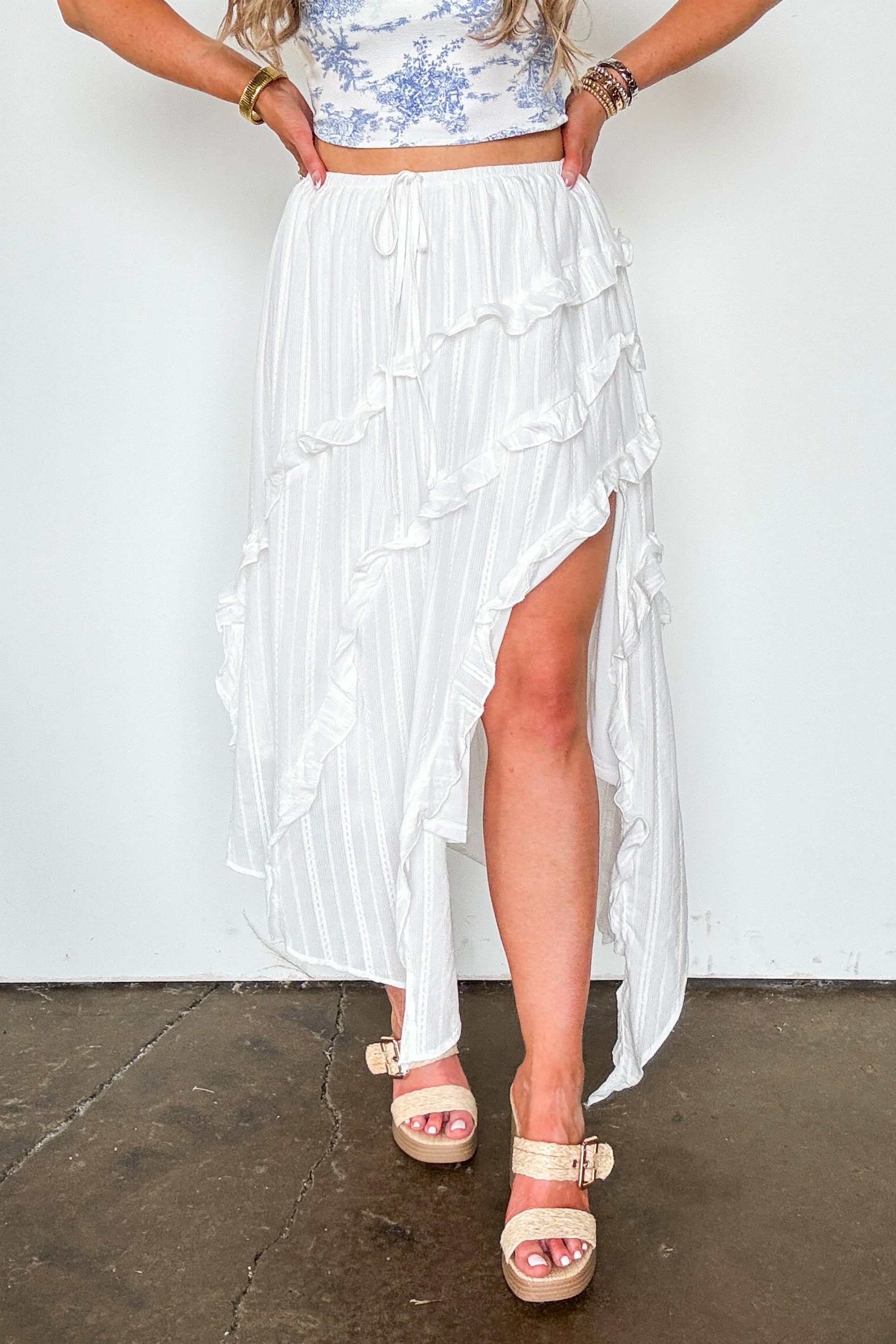 Whisper Tier Maxi Skirt