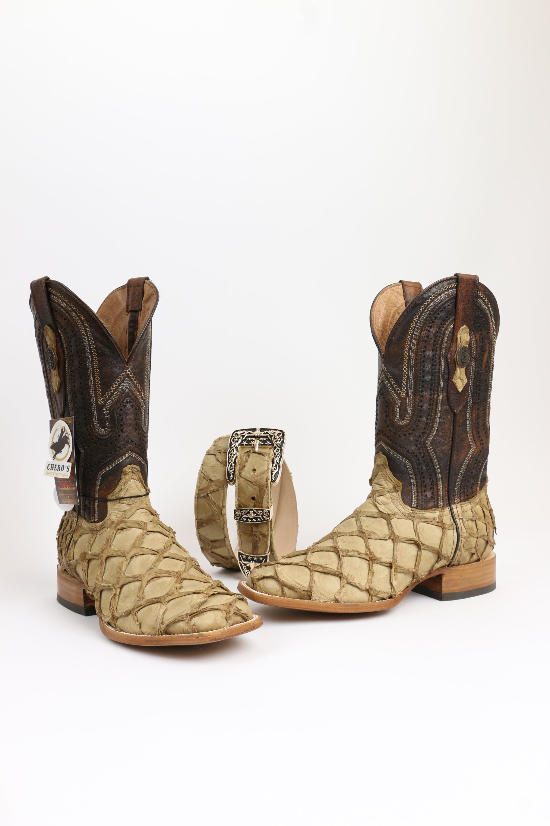 Chero's Premium Exotic Pirarucu Saharan Sand Clearance Sale 70%OFF