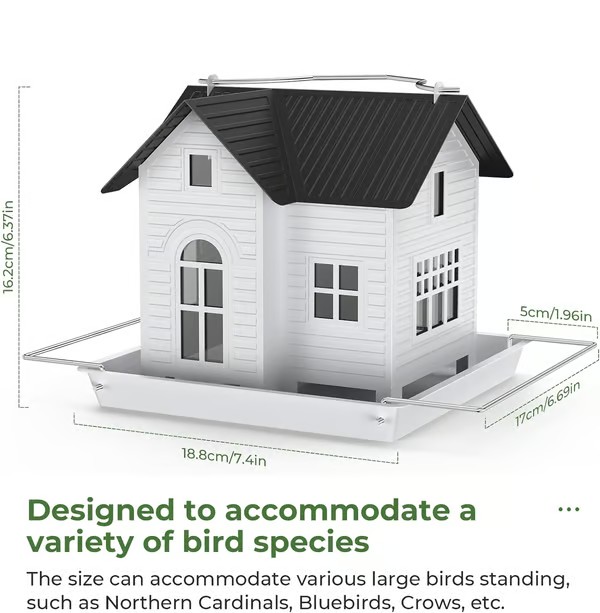 Solar Bird Feeders for Outdoors Hanging-Attracts Wild Birds,Cardinals & Night Migrants