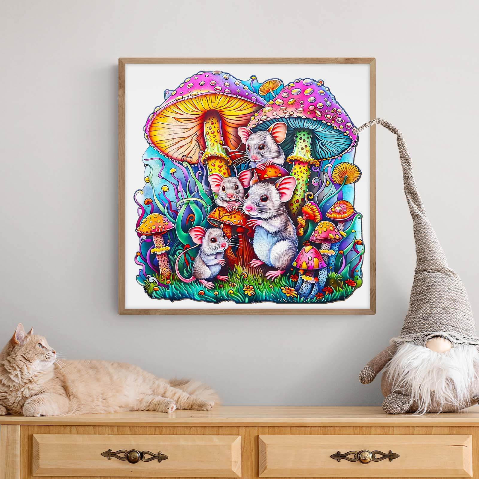 Mouse Family Wooden Jigsaw Puzzle