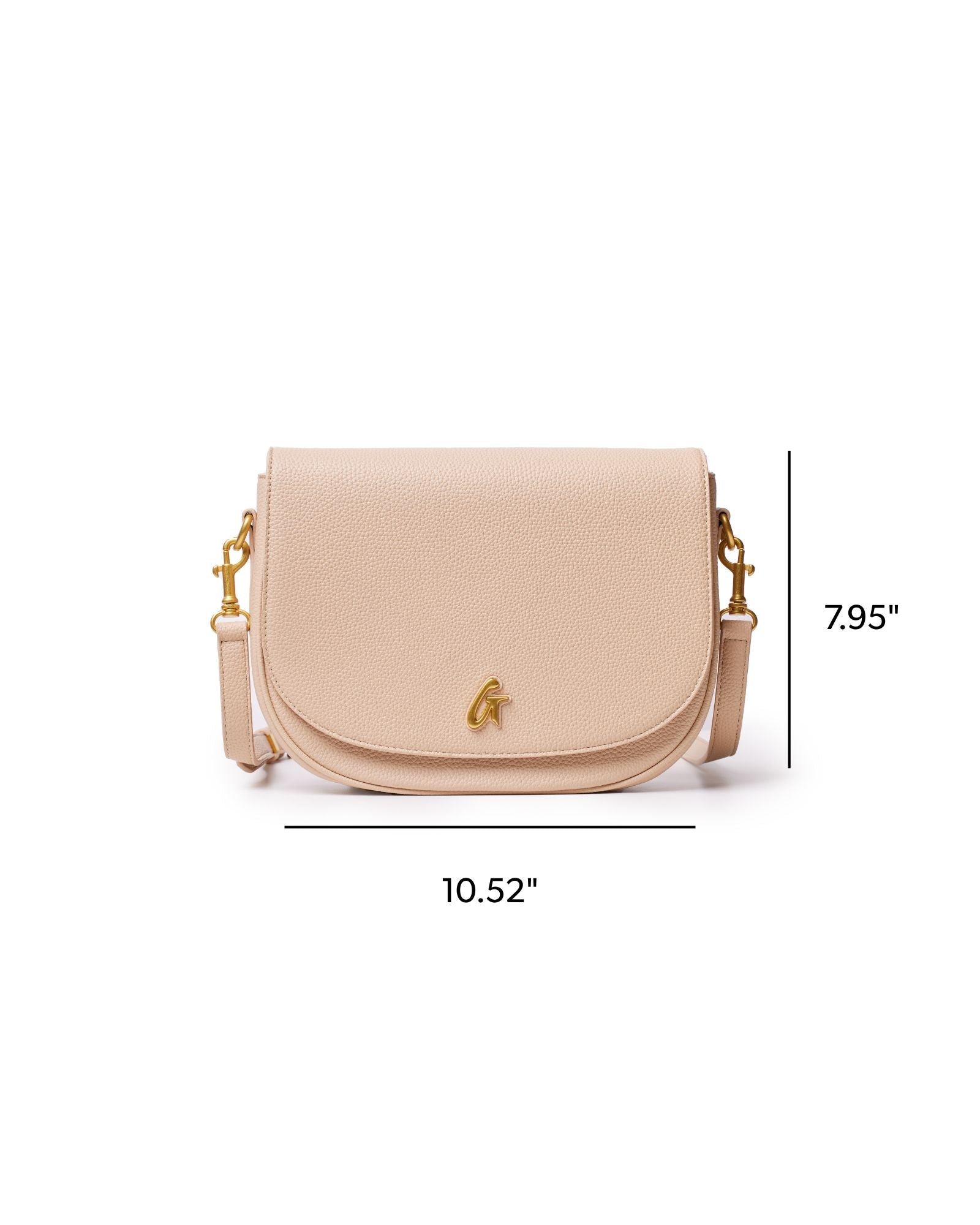LARGE PEBBLE SHOULDER BAG - NUDE