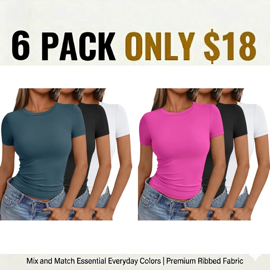 Womens 6/9/15 Piece Short Sleeve Shirts