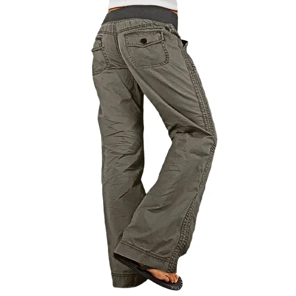 ⚡FINAL SALE⚡- Women's High Stretch Mid Rise Straight Pants