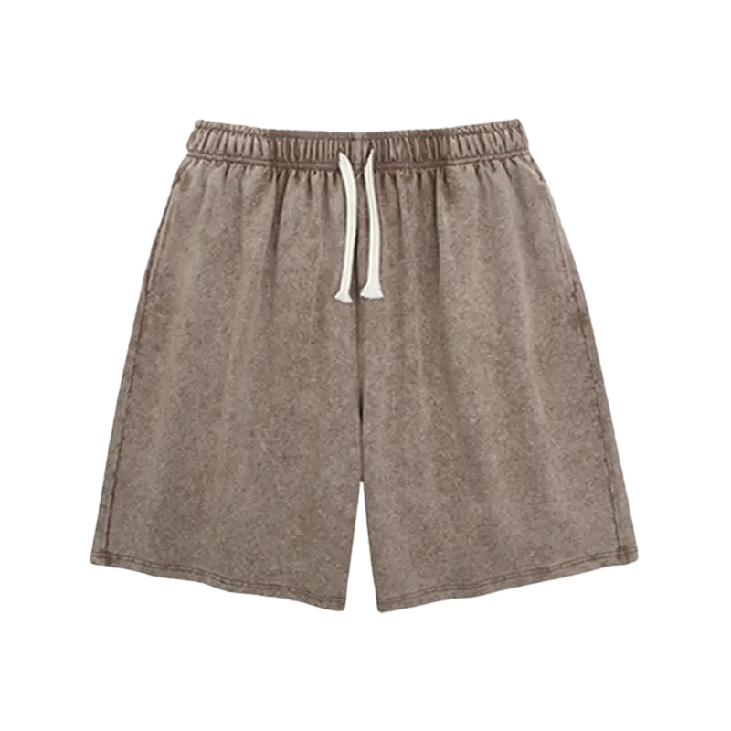 Vintage Acid-Washed Athletic Sweat Shorts
