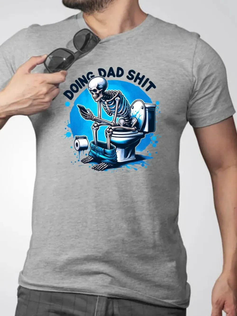 Do Dad Shit Dad Jokes Steel Frame Snowmobile Dad Funny Dad Father'S Day T-Shirt