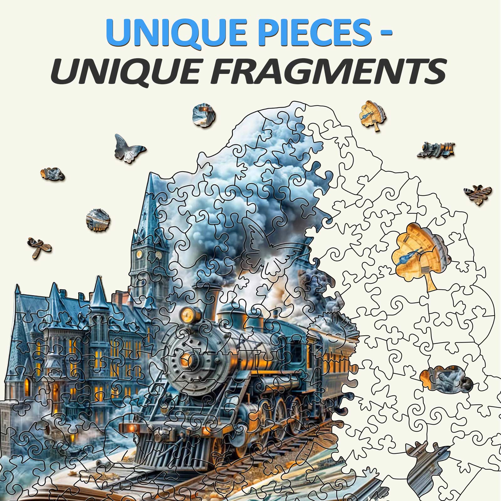 Chrono Train Wooden Jigsaw Puzzle