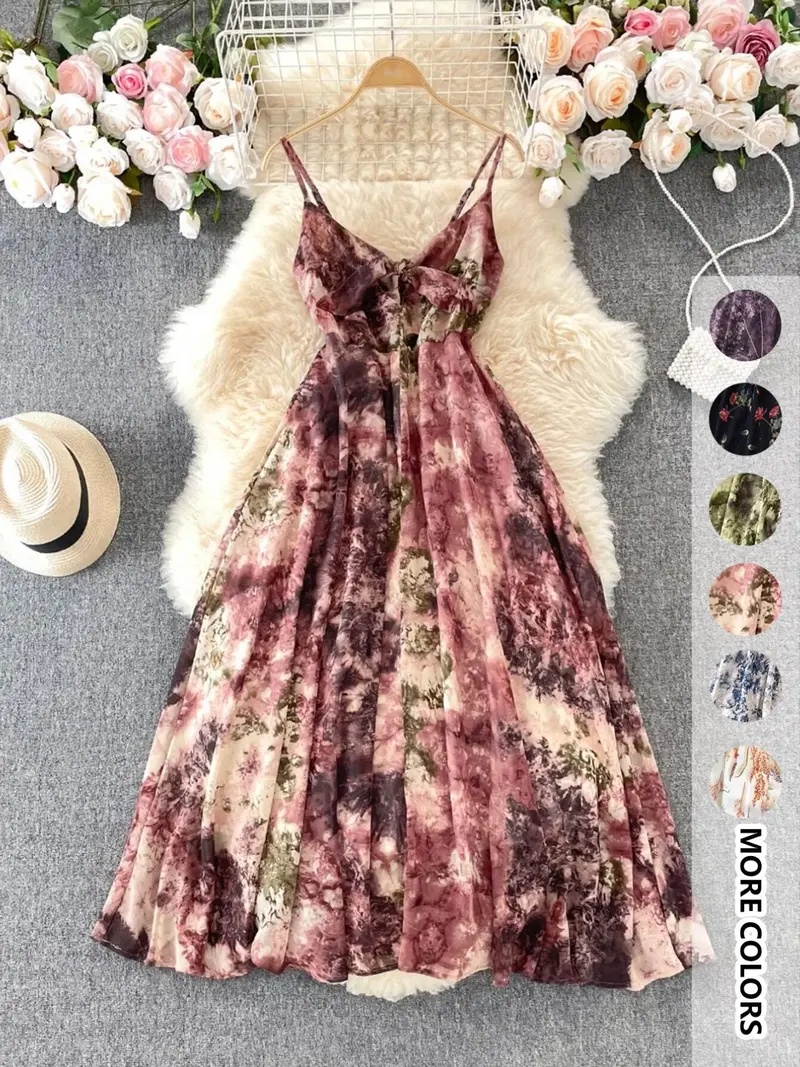 Women's Boho Floral-Print Cami Dress