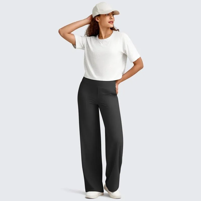 Loose High-Waist Business Casual Pants Yoga Pants Women Wide Leg Pants