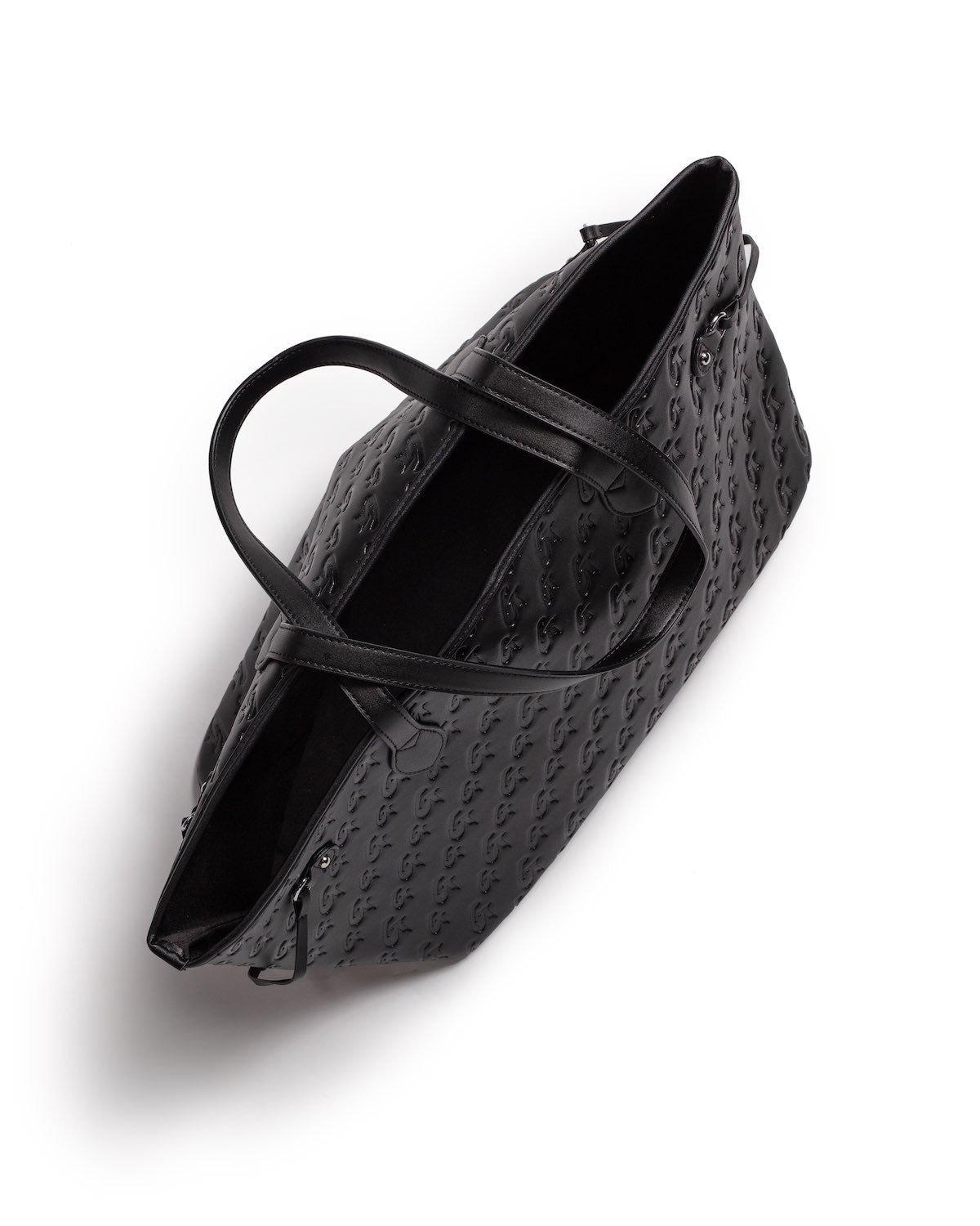 MONOGRAM GLAM TOTE - BLACK BLACK