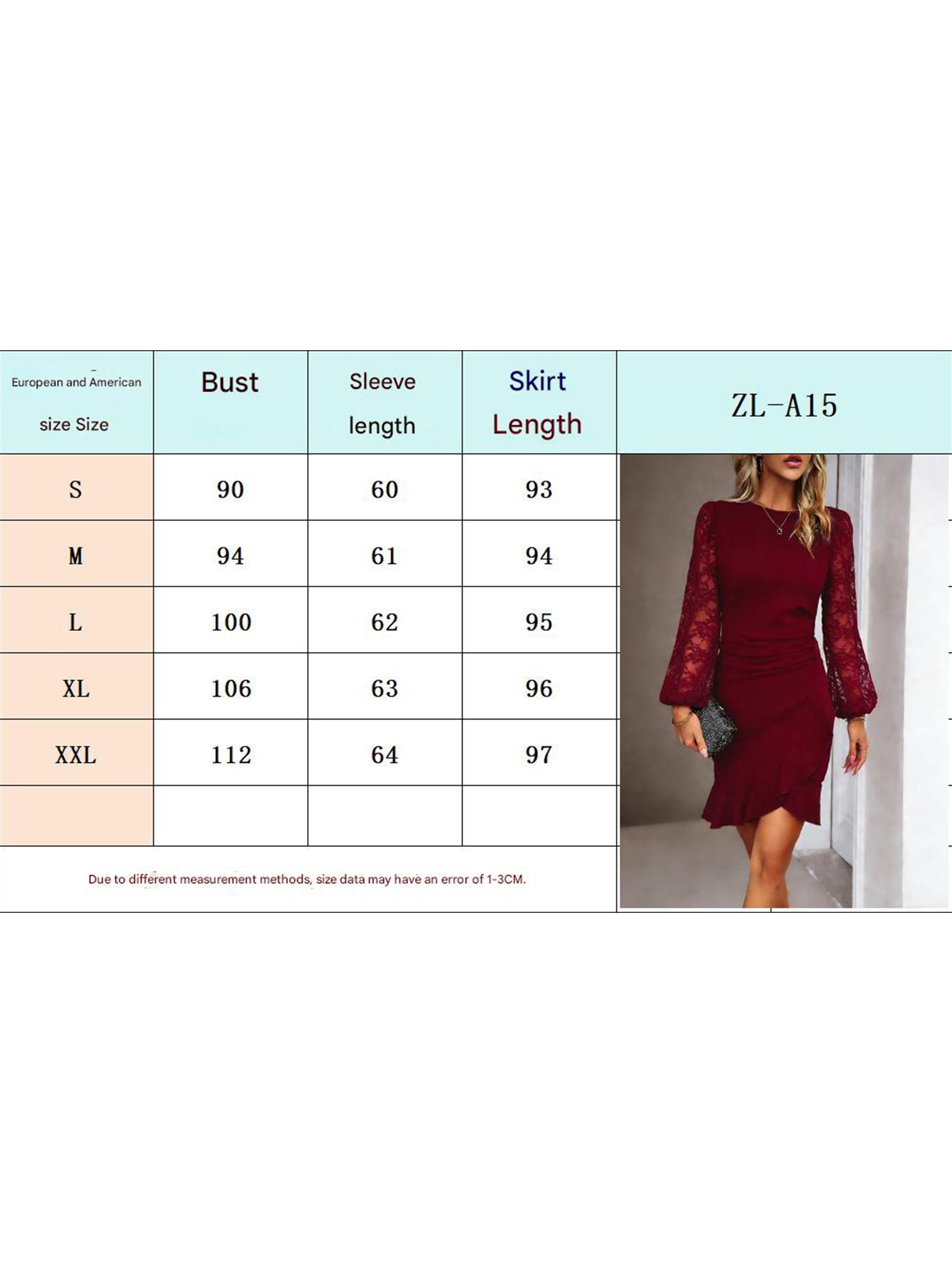 Lace Puff Sleeve Dress