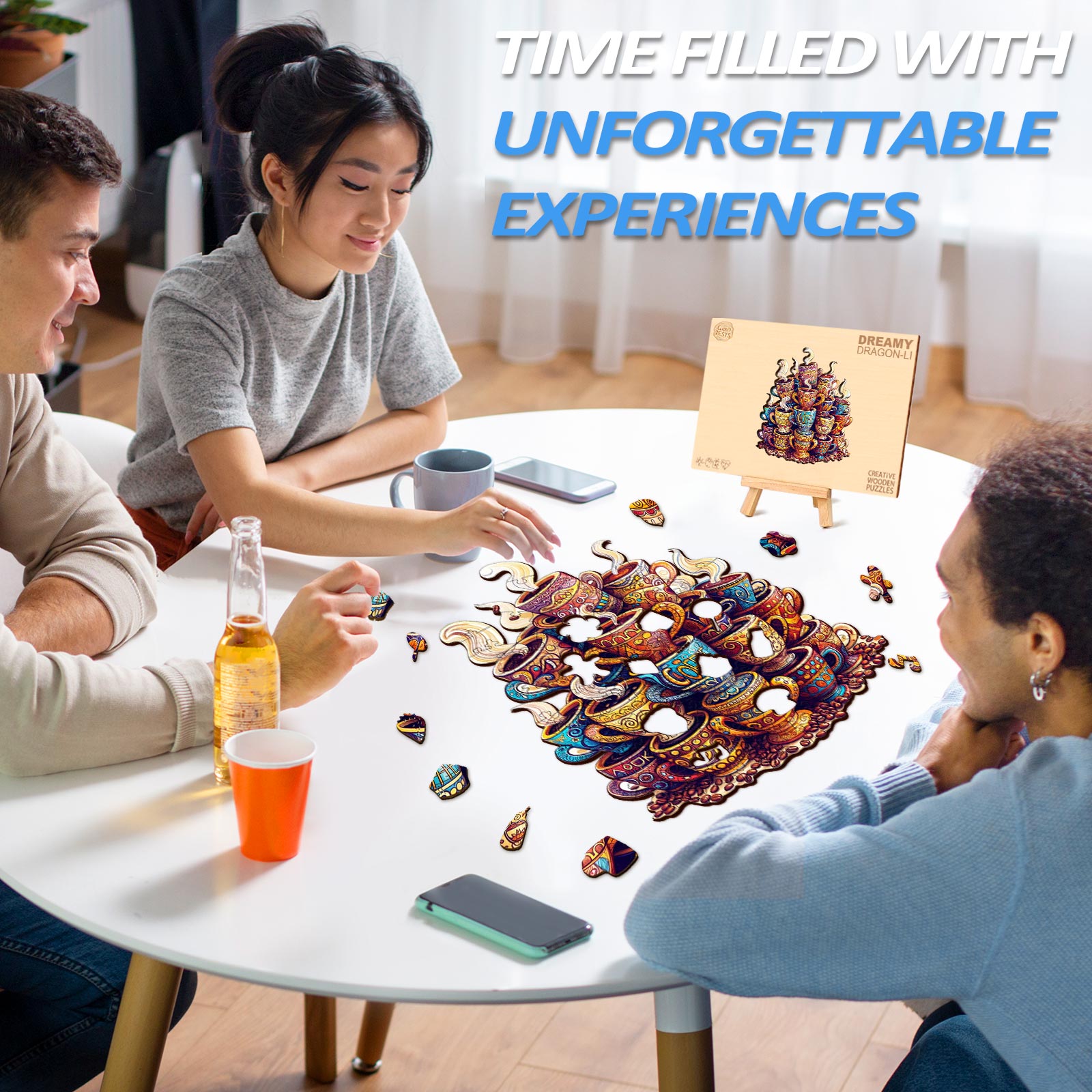 Coffee Dreams  Wooden Jigsaw Puzzle