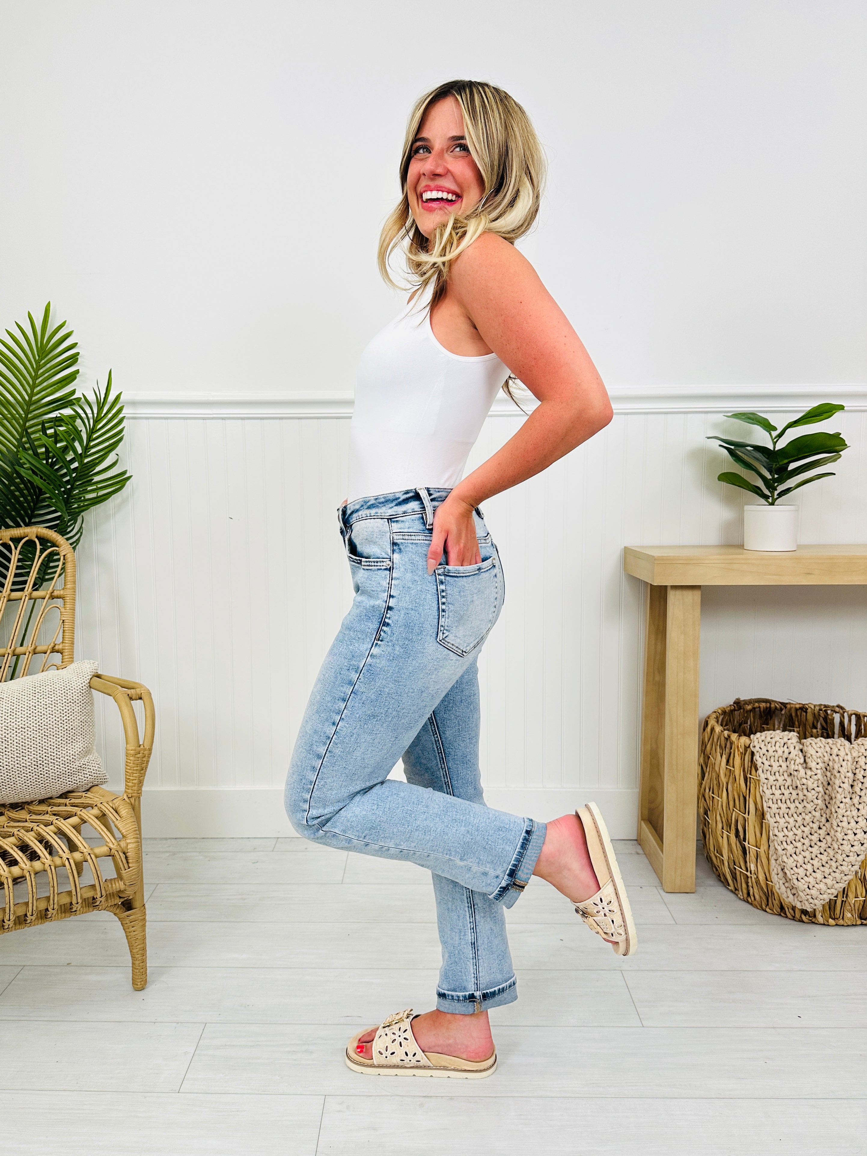 Take My Advice Tummy Control MOCO Exclusive Straight Jeans