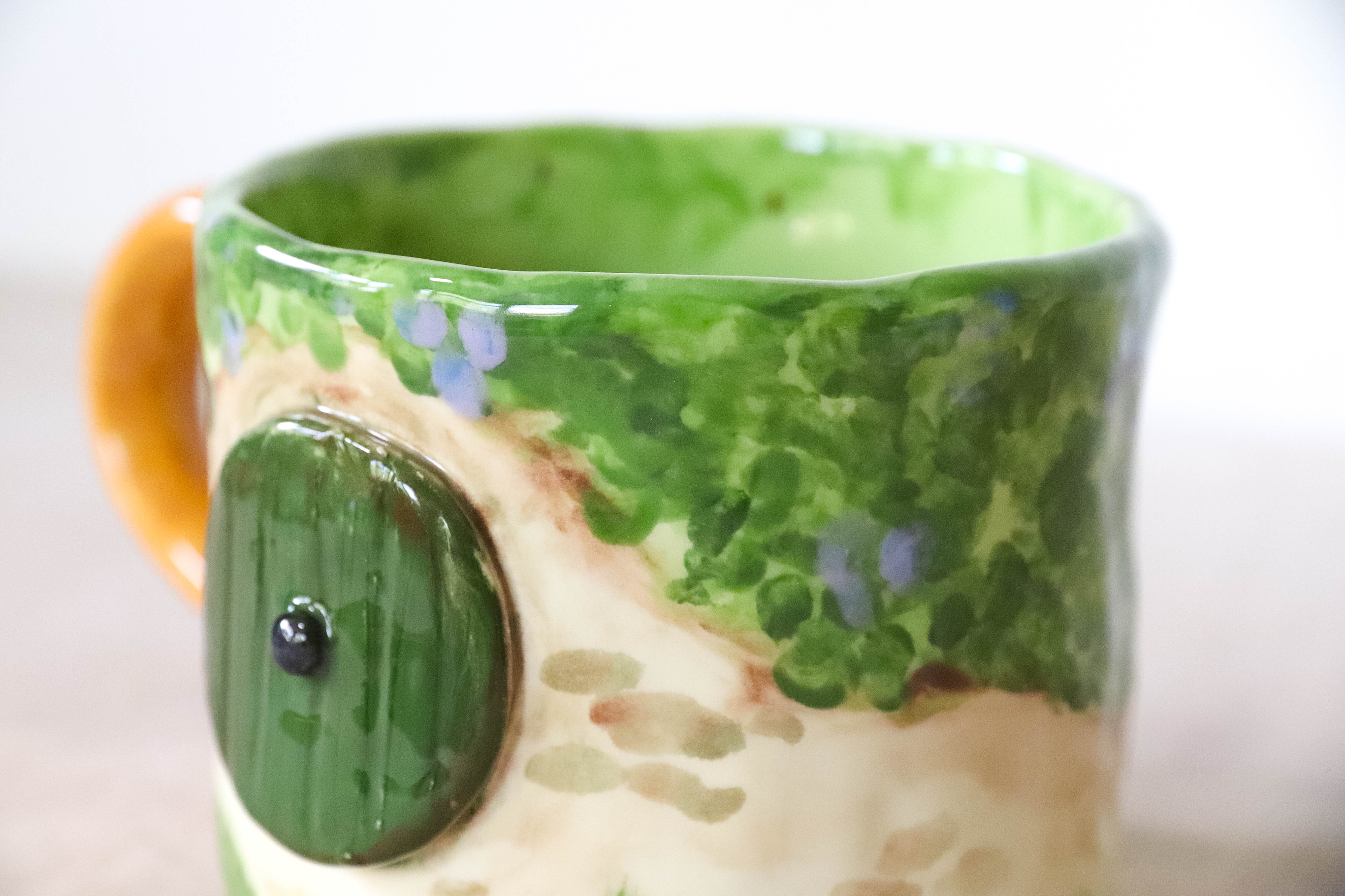 Hobbit Door Purple Flowers Mug Large