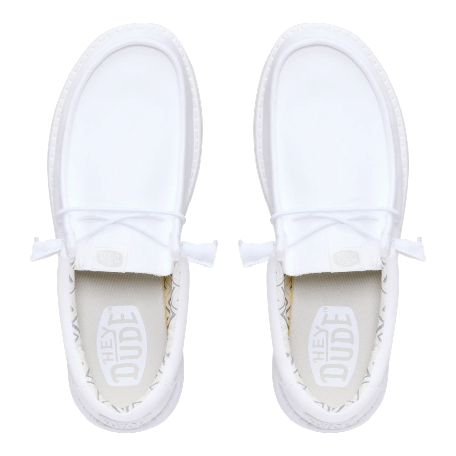 Wally Stretch Canvas - White/White