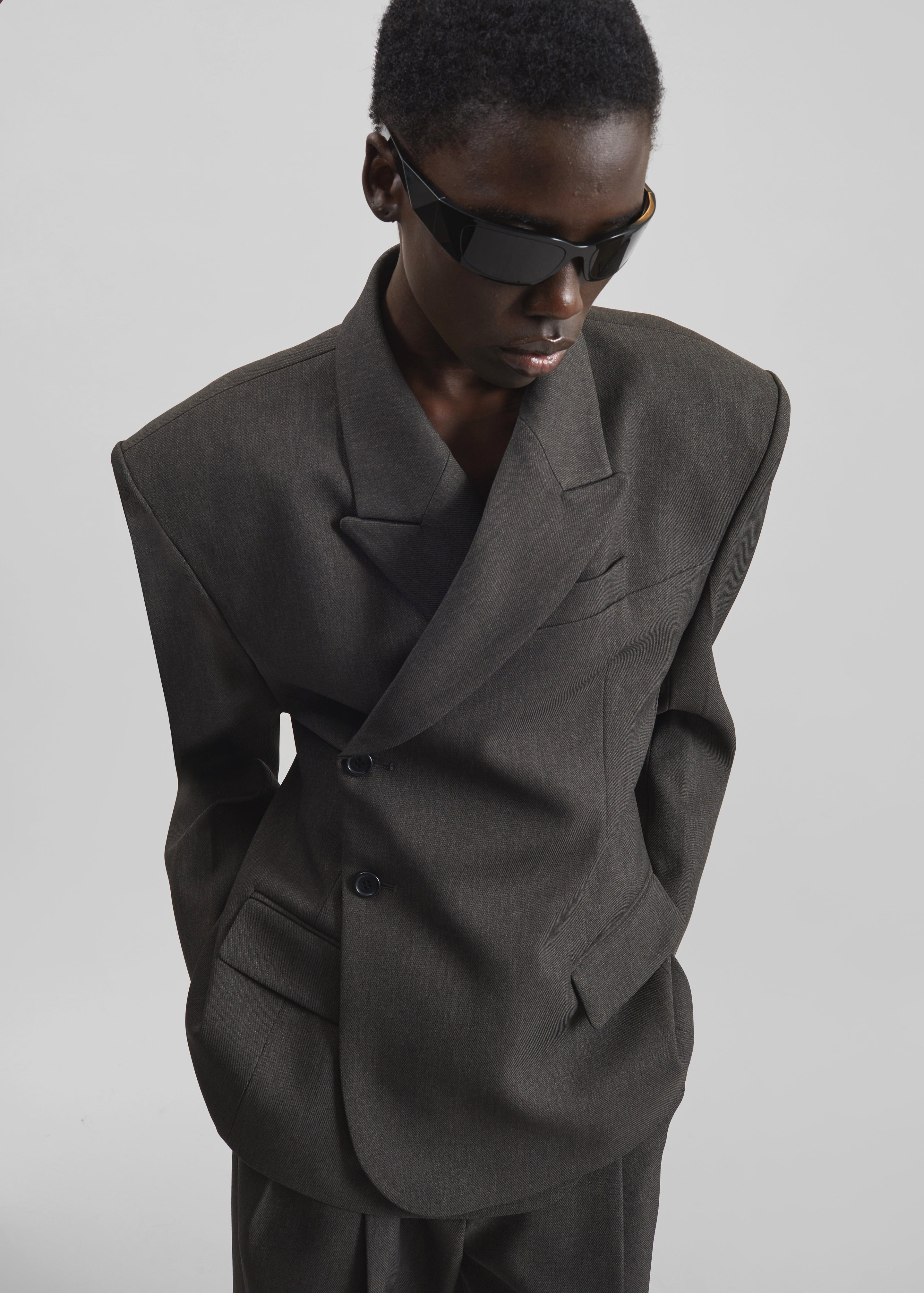 Blerick Crossover Blazer - Dark Grey