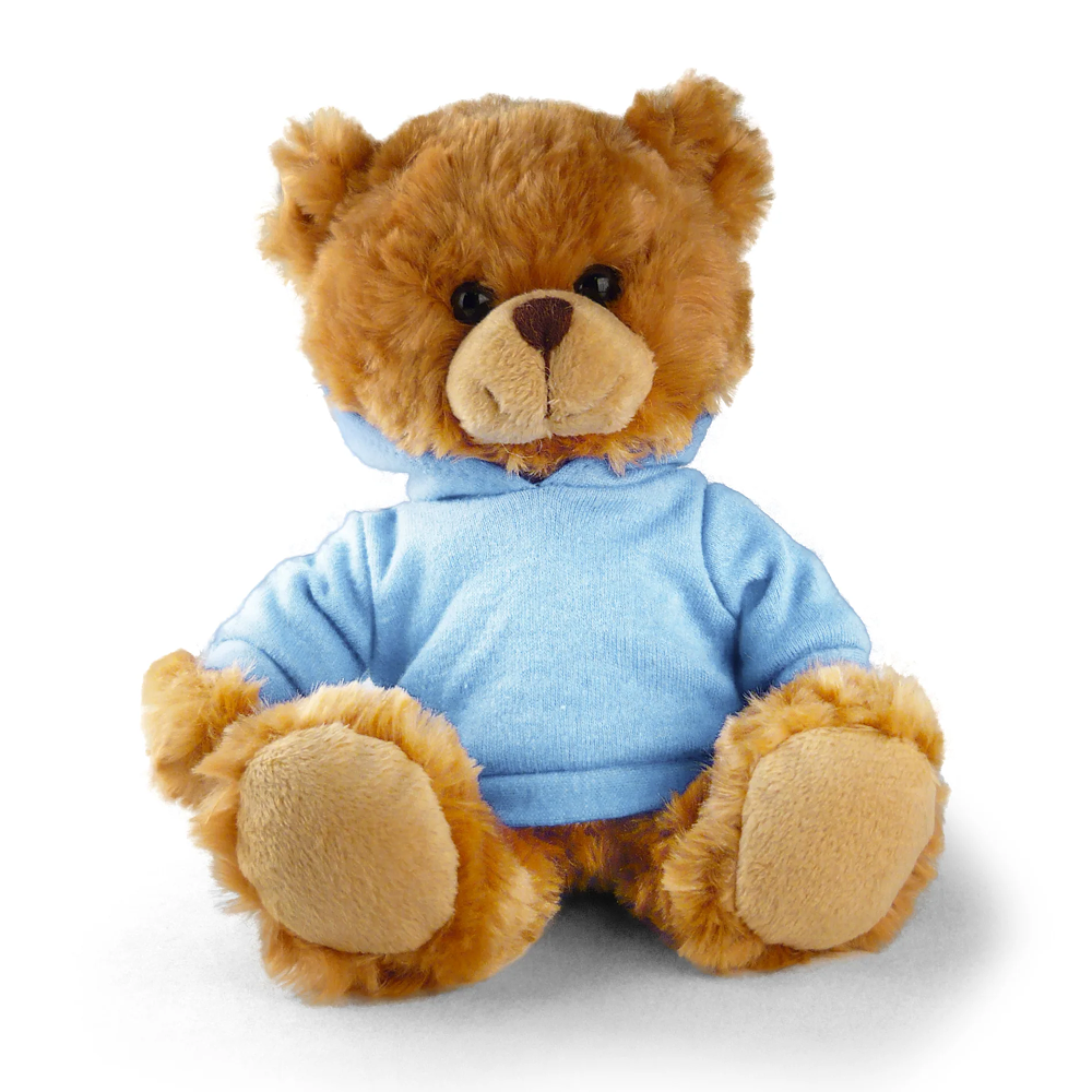 Customized Mocha Bear with Hoodie, Sitting, 11inch