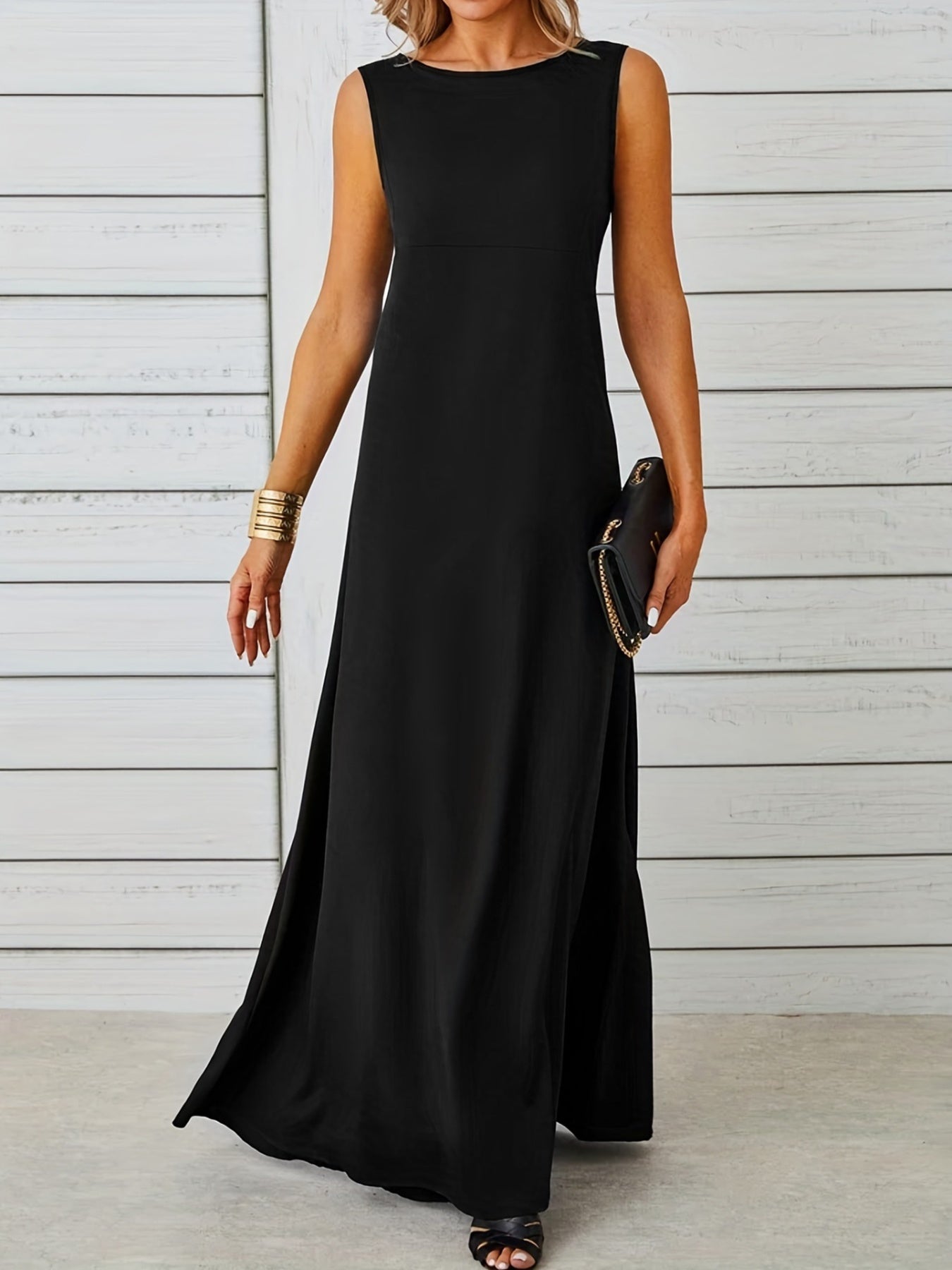 Sleeveless Flowy Maxi Dress
