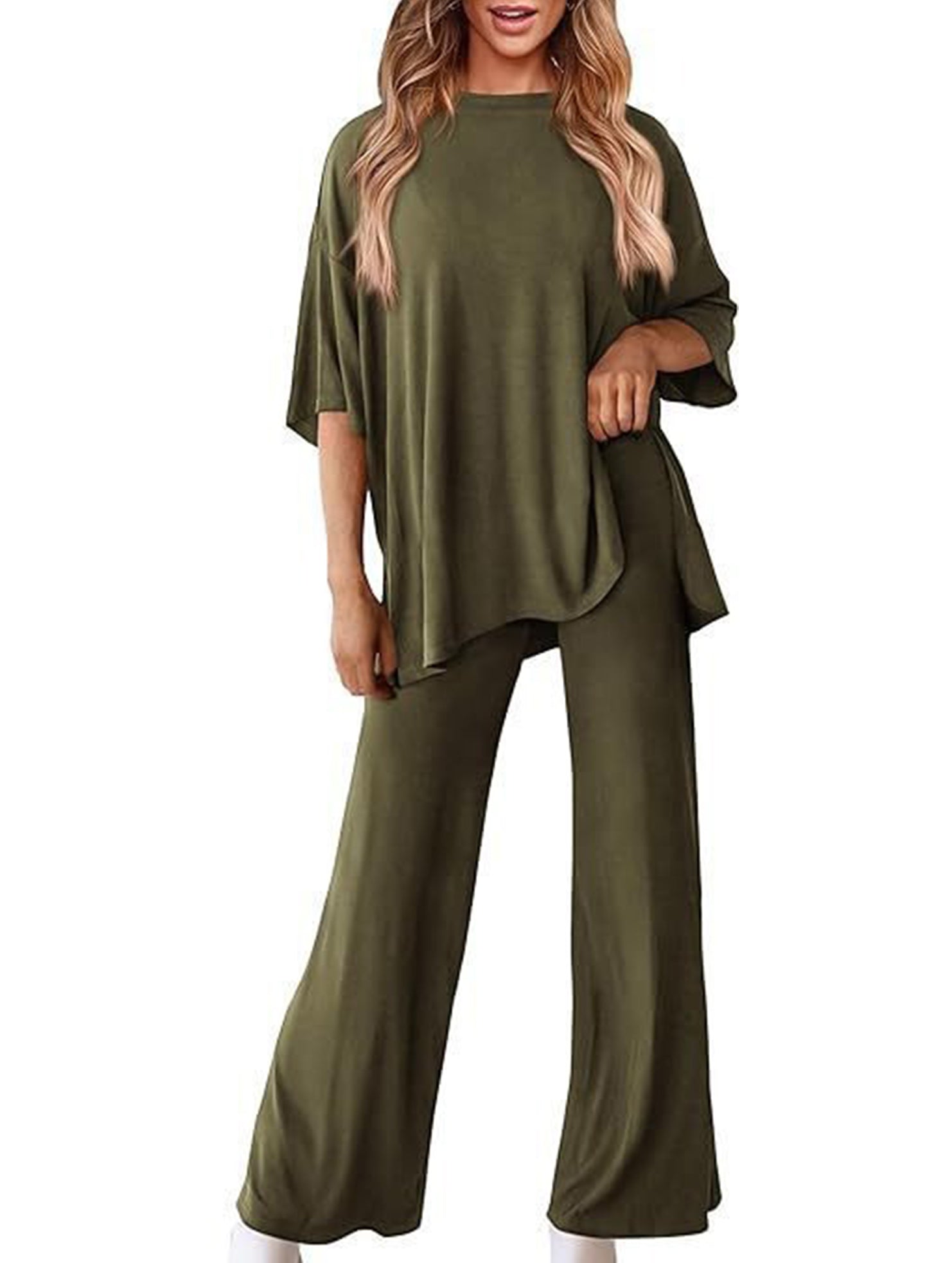 Loose Fit Casual Two Piece Set_CWSTB01013