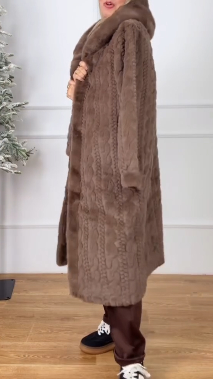 Women Hooded Solid Color Casual Coat with Temperament