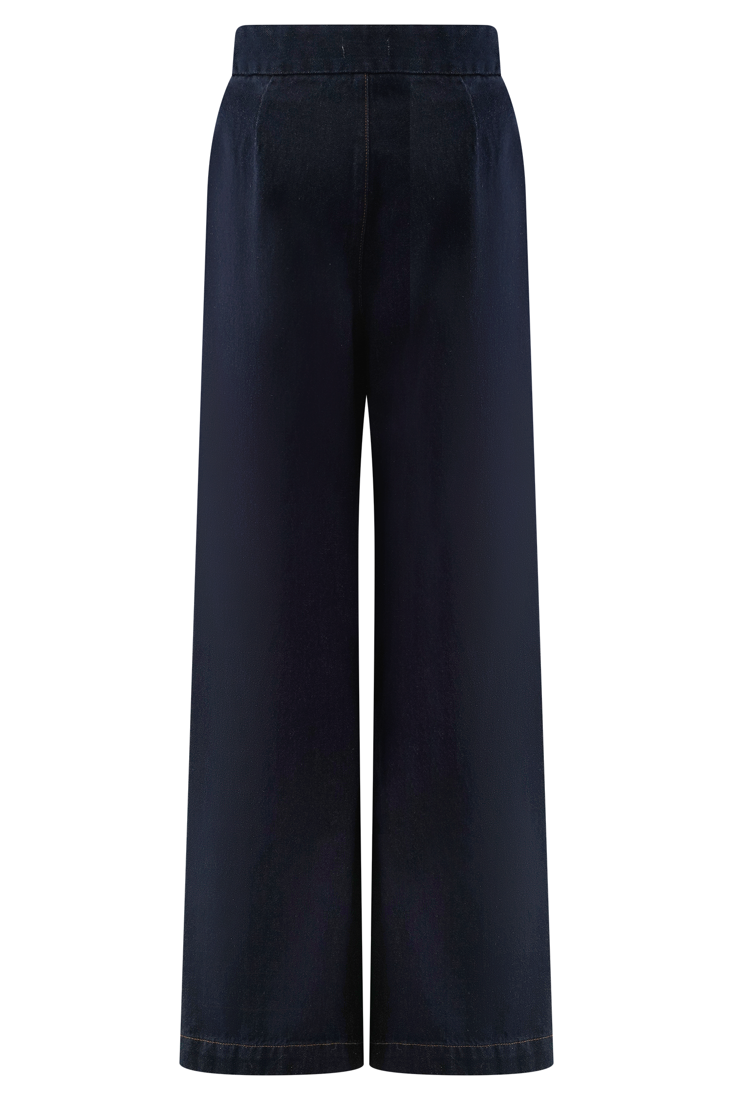 Blue Wide Leg Denim Jeans